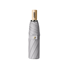 Mini 37 Inch Manual Opening Wood Handle Portable Umbrella