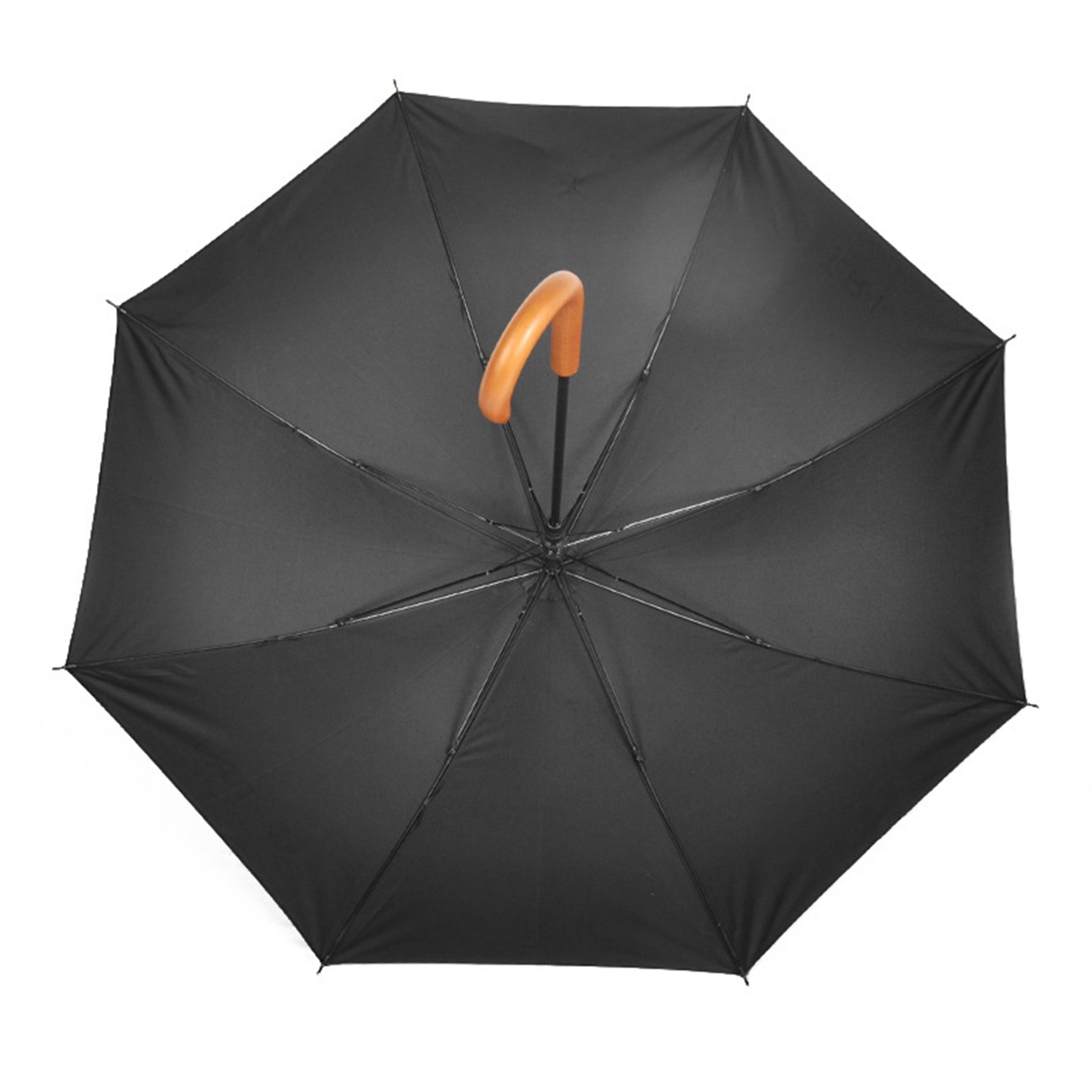 Manual Wood Crook Handle Umbrella