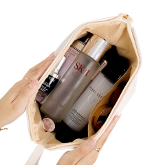 Soft PU Leather Cosmetic Bag