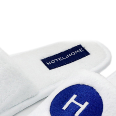 Disposable  Open Toe Coral Fleece Slippers