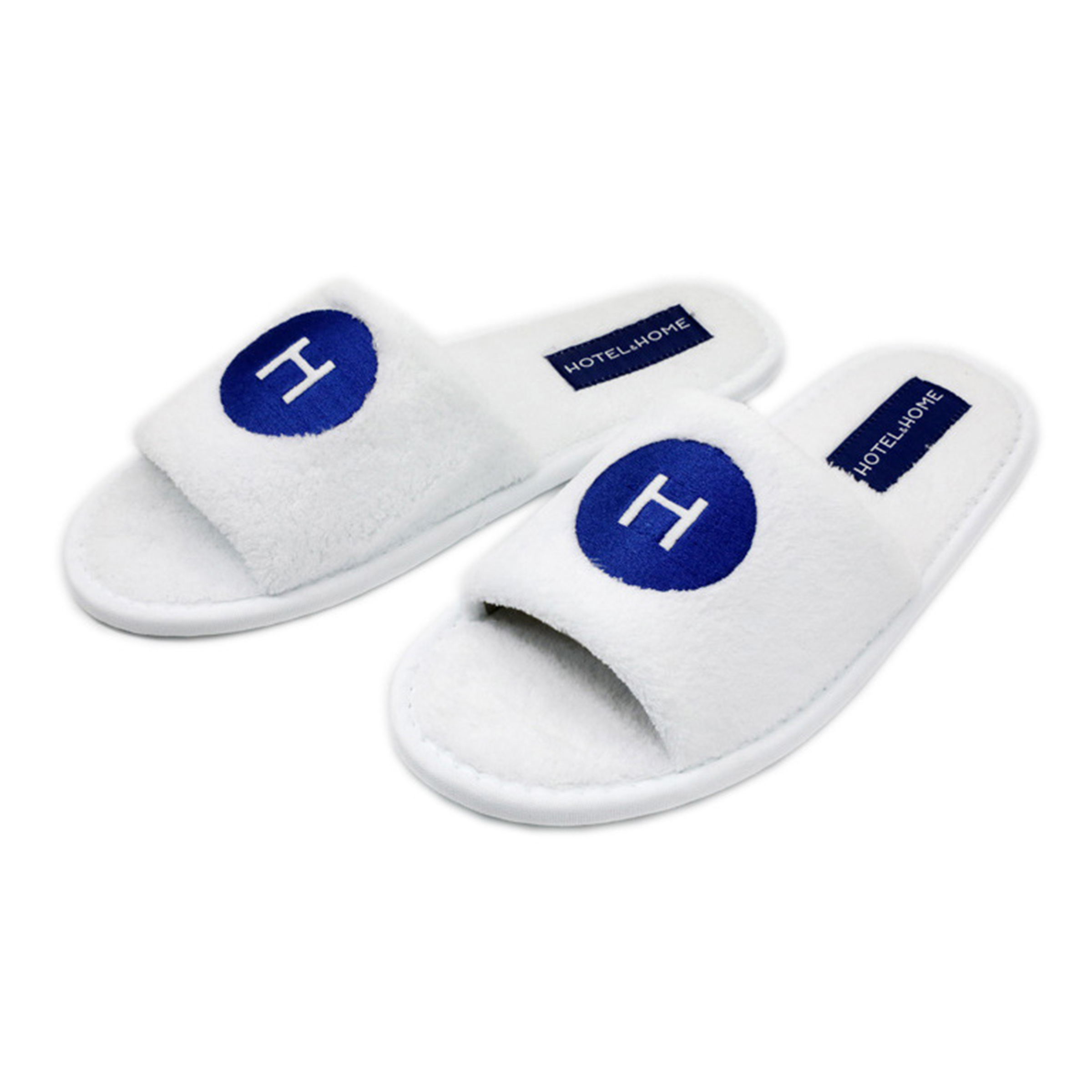 Disposable  Open Toe Coral Fleece Slippers