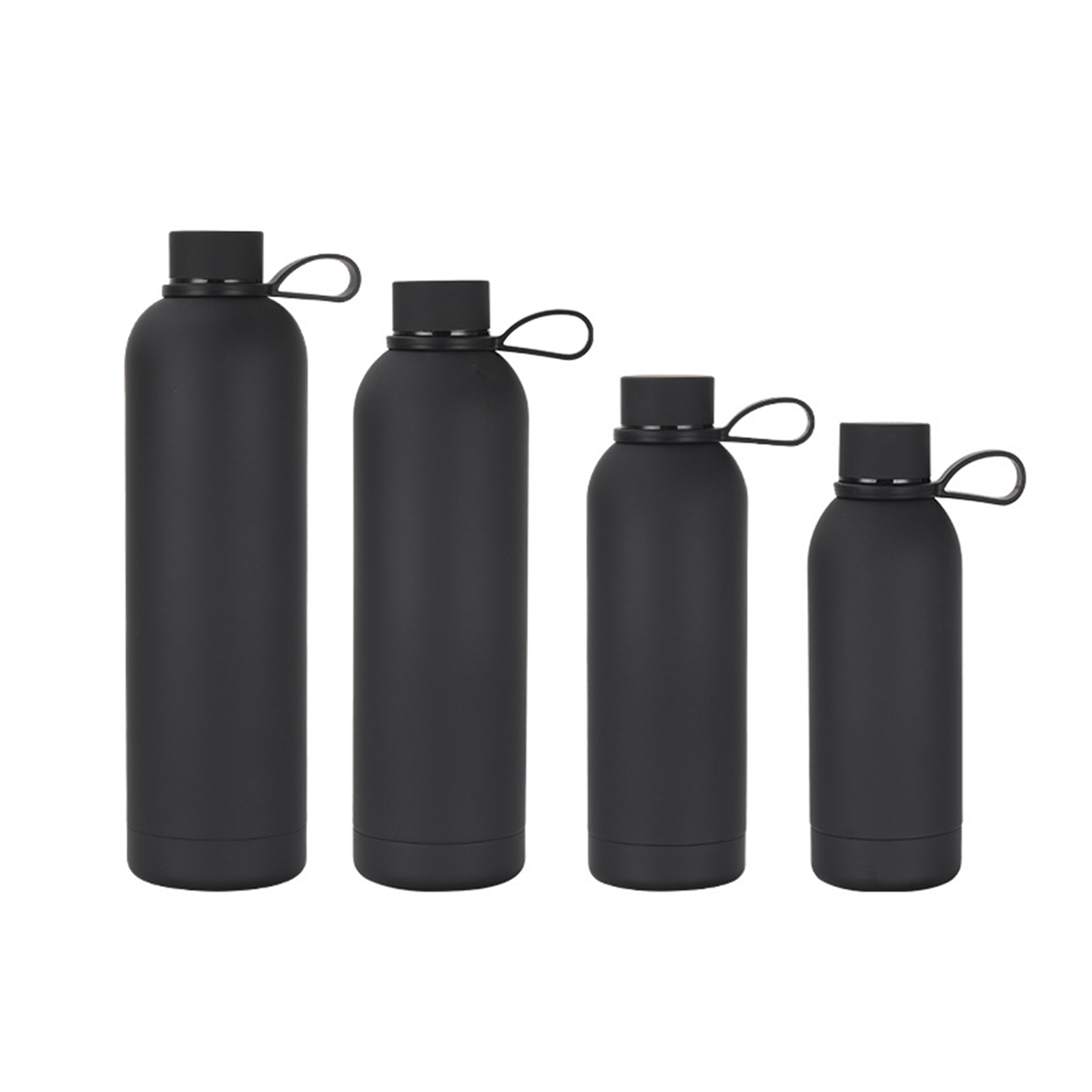 Narrow-mouthed Vacuum Insulated   Water Bottle with Silicone Handle