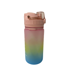 New Dual Lid Sippy Cup Tritan Sports Water Bottle with Straw