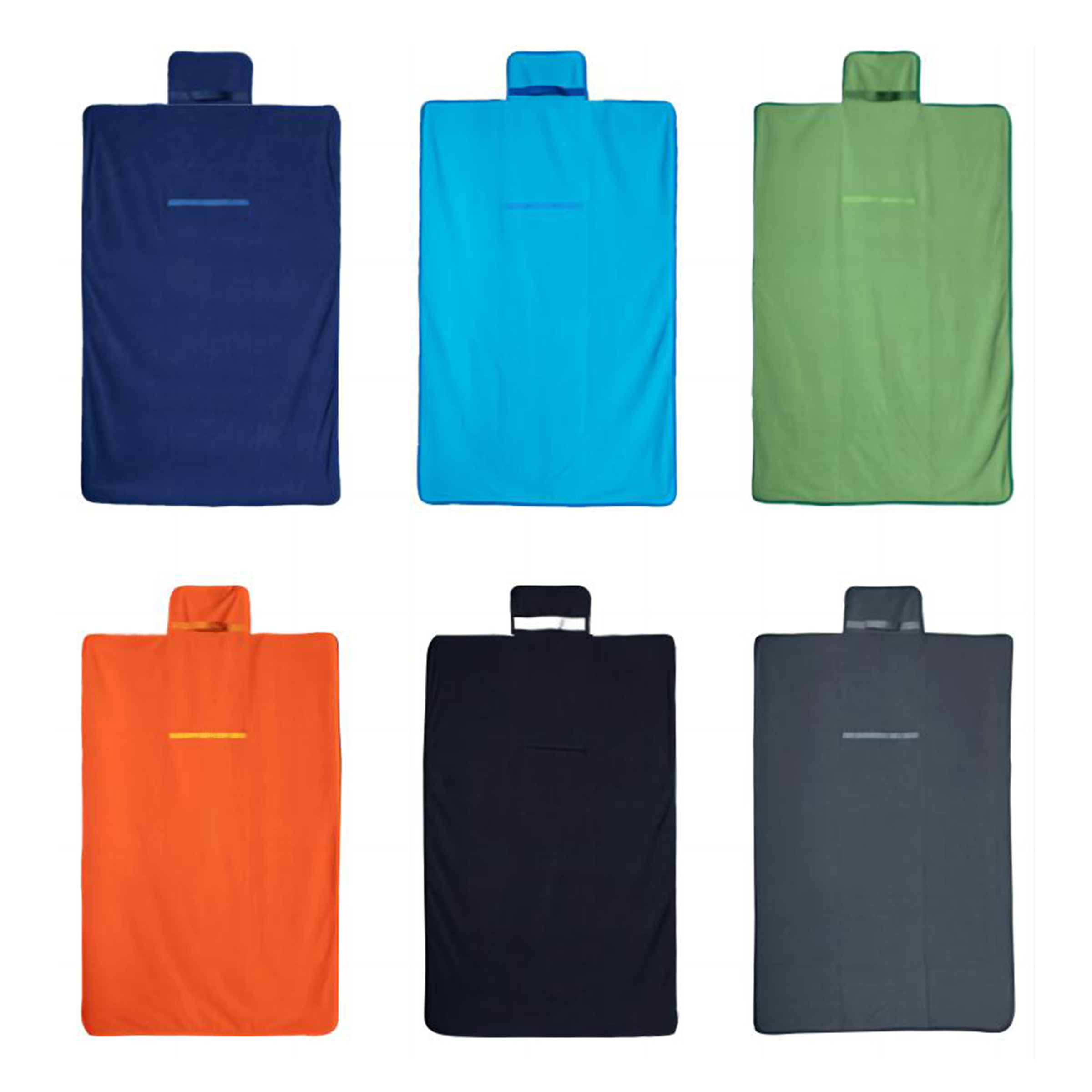 Portable Polar Fleece Throw Blanket