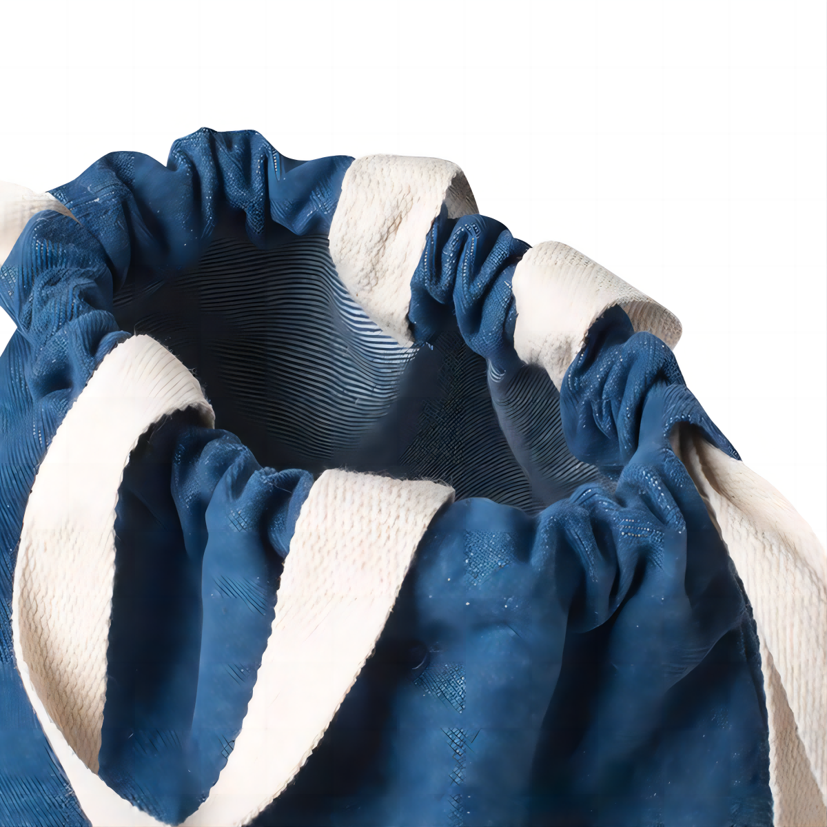 Denim Drawstring Backpack