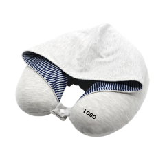 Travel Neck Pillow with Hood