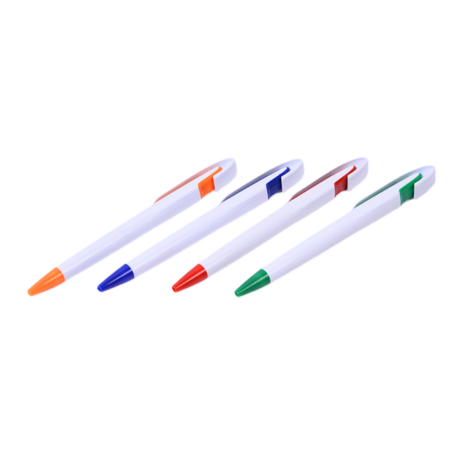 Retractable White Color Promotion Ballpoint Pen