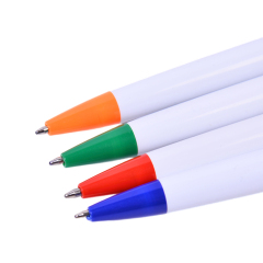 Retractable White Color Promotion Ballpoint Pen