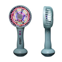 Hand Held LED Color Lights Fan