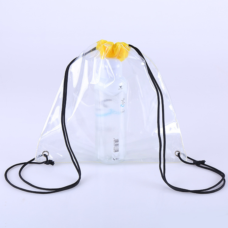 PVC Clear Transparent Drawstring  Bag