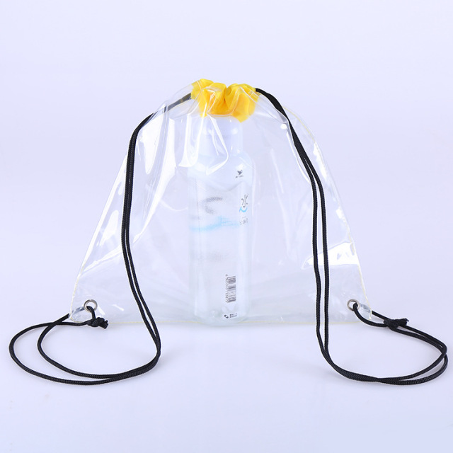 PVC Clear Transparent Drawstring  Bag