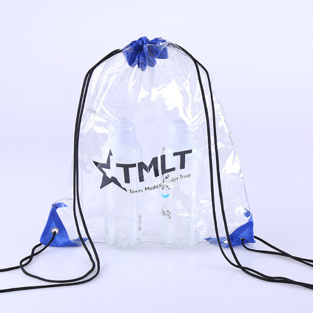 PVC Clear Transparent Drawstring  Bag
