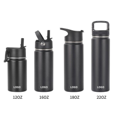18oz Stainless Steel Vacuum Insulated Sports Water Bottle