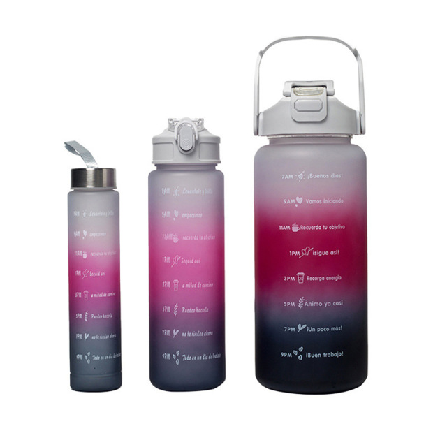 64oz Half Gallon Tritan Large Sports Water Bottle with Straw and Handle