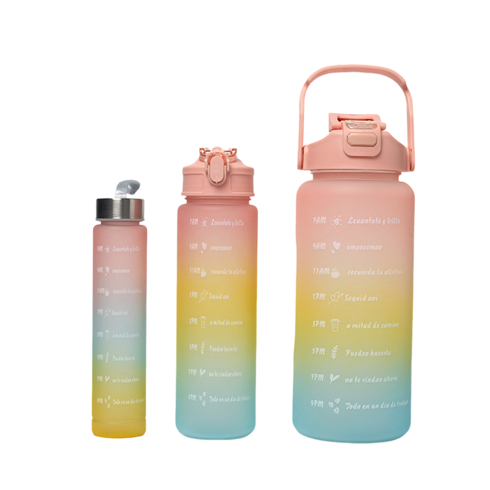 64oz Half Gallon Tritan Large Sports Water Bottle with Straw and Handle
