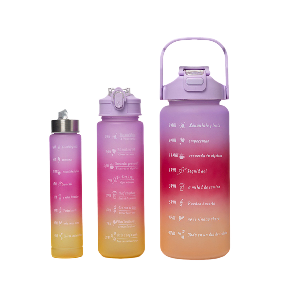 64oz Half Gallon Tritan Large Sports Water Bottle with Straw and Handle