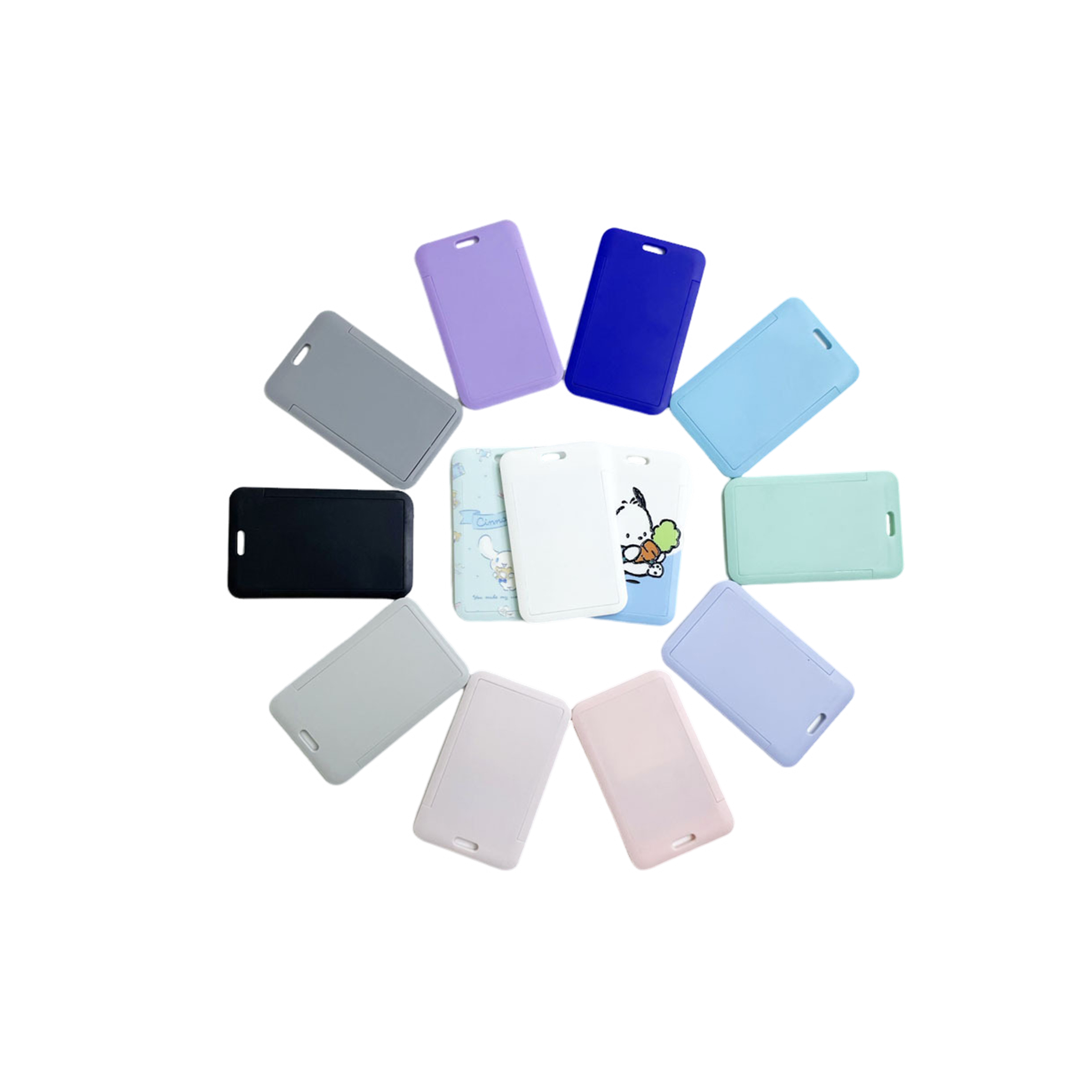 Hard Plastic ID Card Holder with Lanyard Option