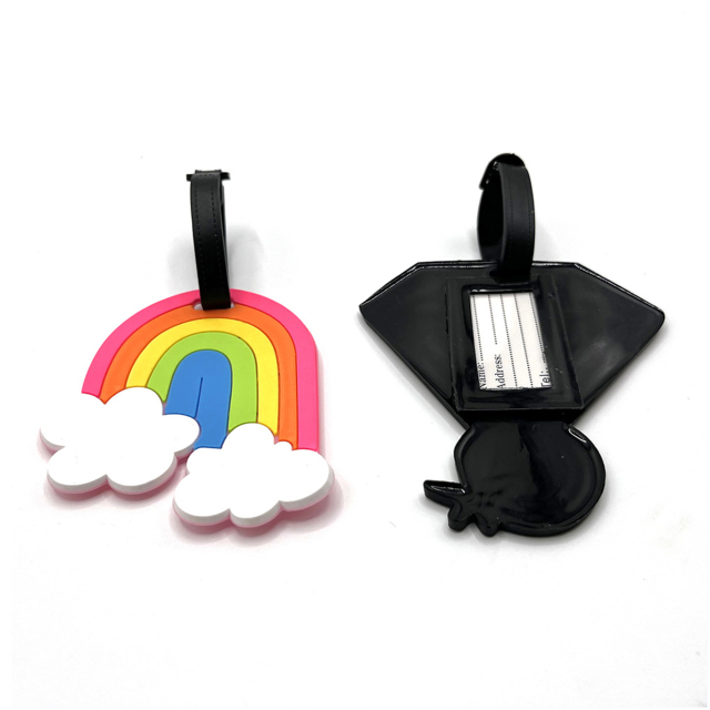 PVC Rainbow Luggage tag