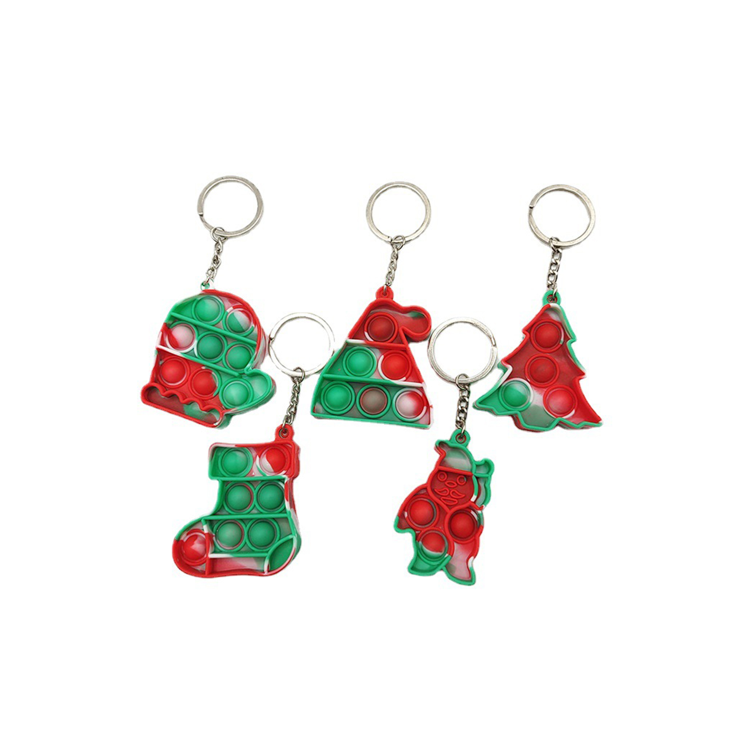 Mini Stress Reliever Pop Bubble Keychain