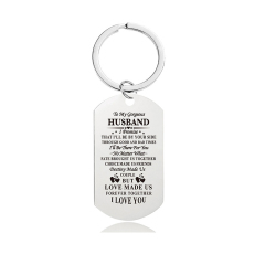 Stainless Steel Silver Plate Keychain