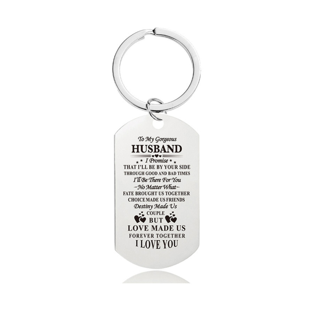 Stainless Steel Silver Plate Keychain