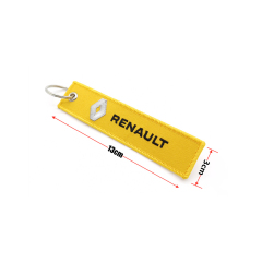 Woven Label Embroidery Car Keychain