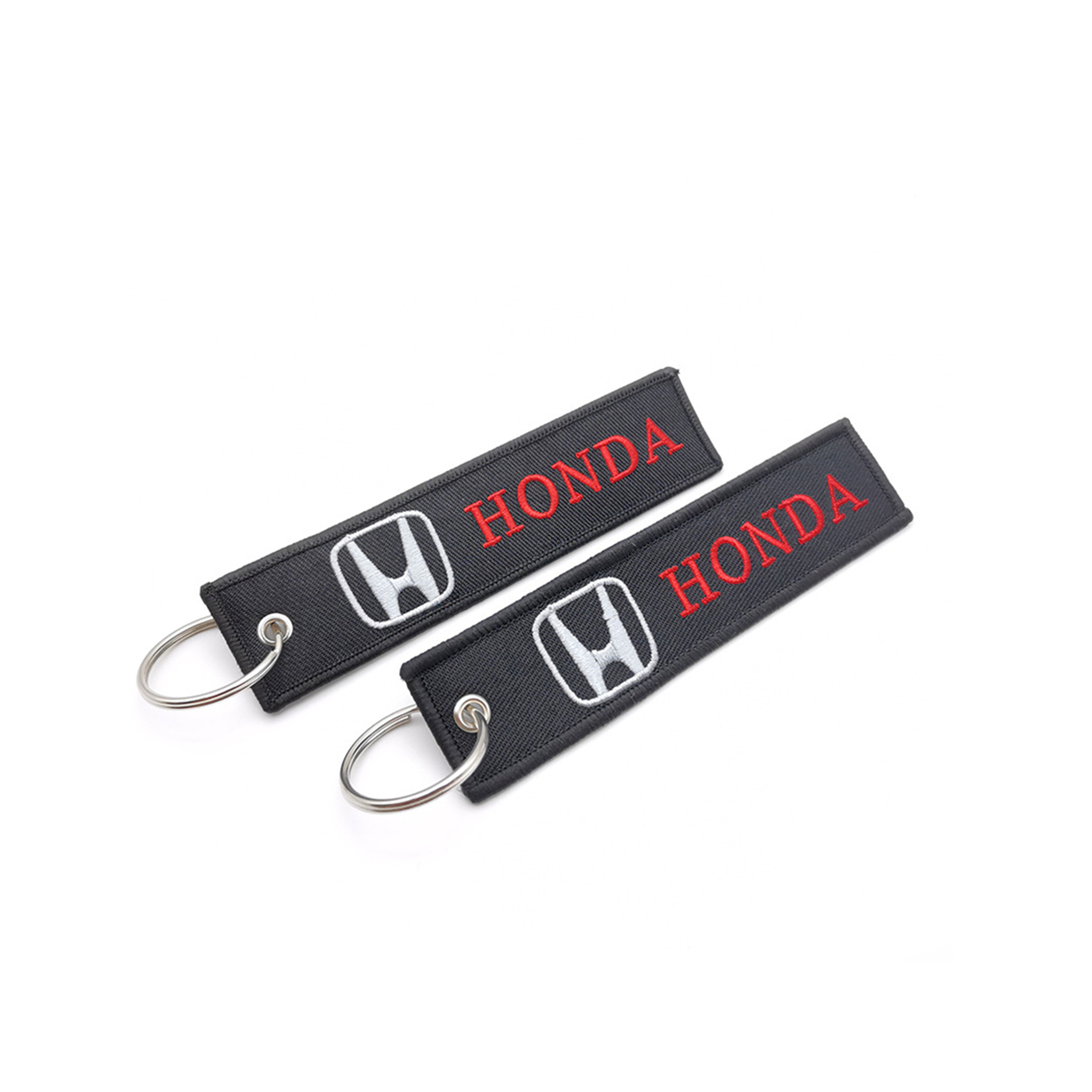 Woven Label Embroidery Car Keychain