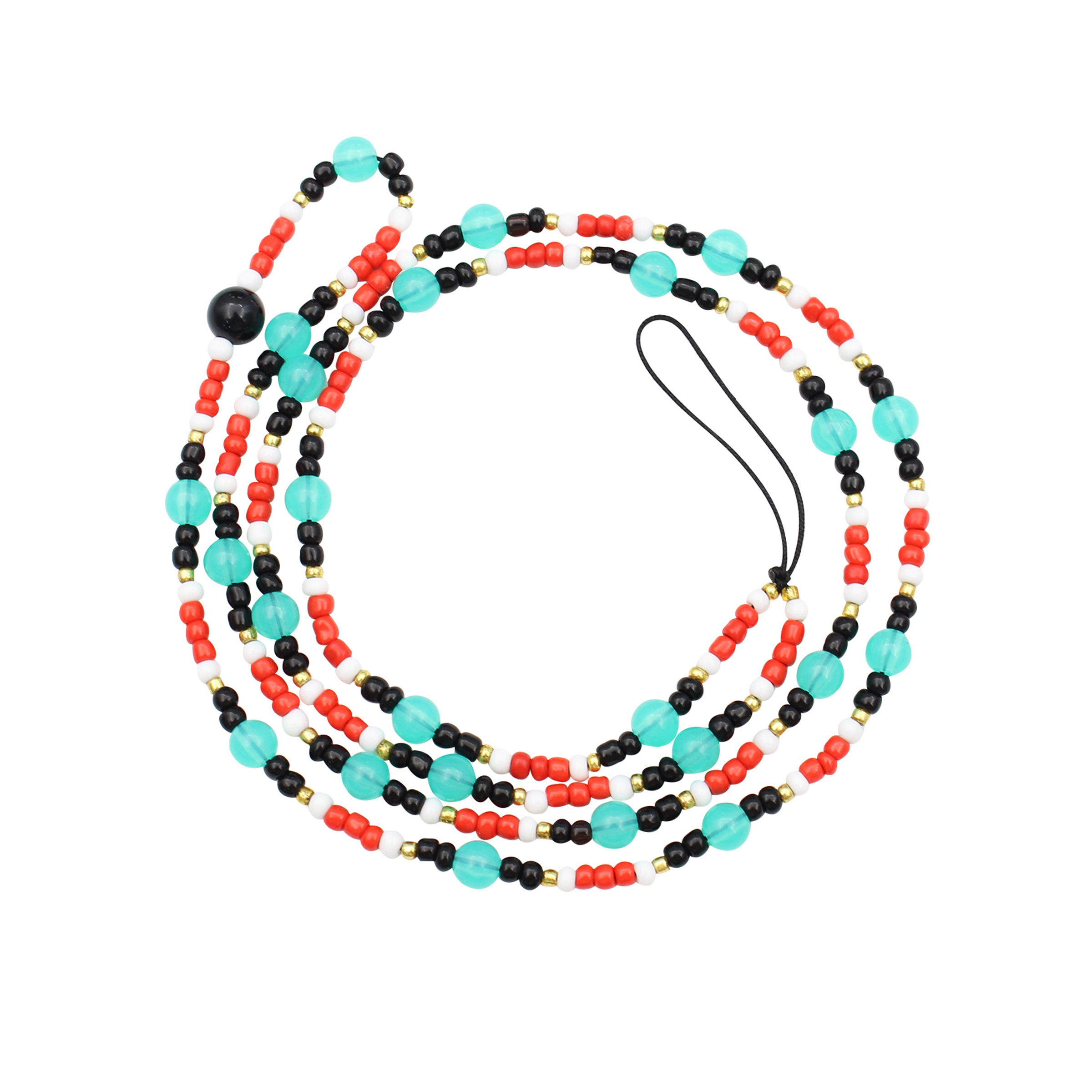 Plastic Beaded Phone Lanyard