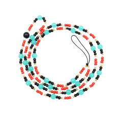 Plastic Beaded Phone Lanyard