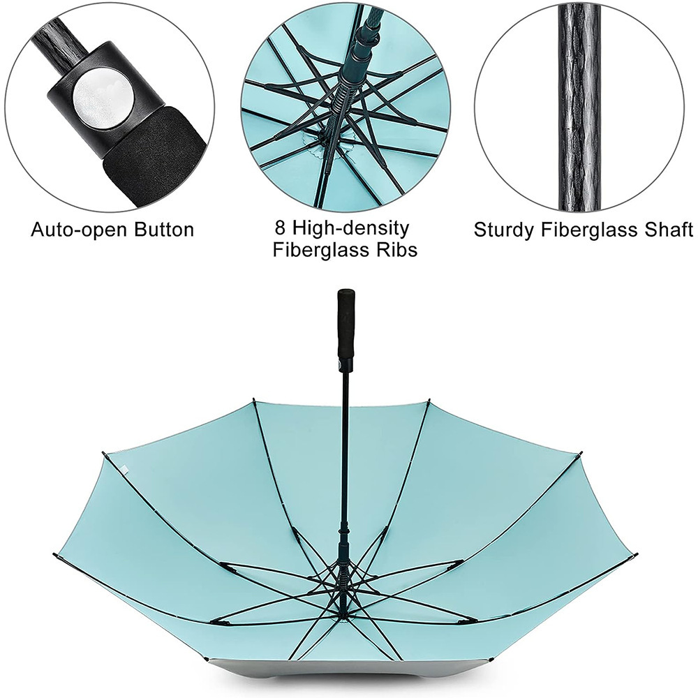 Auto Open Double Layer Compact Two Tone Umbrella