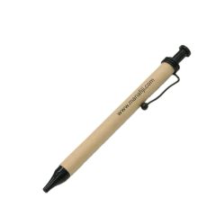 Retractable Kraft Paper Ballpoint Pen