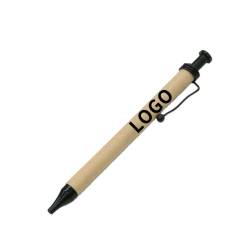 Retractable Kraft Paper Ballpoint Pen