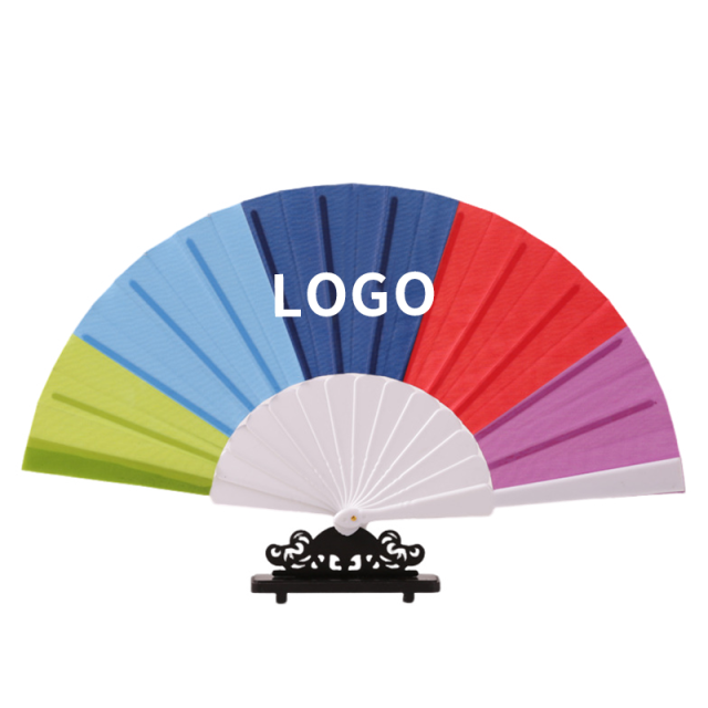 Plastic Fabric Hand Held Fan
