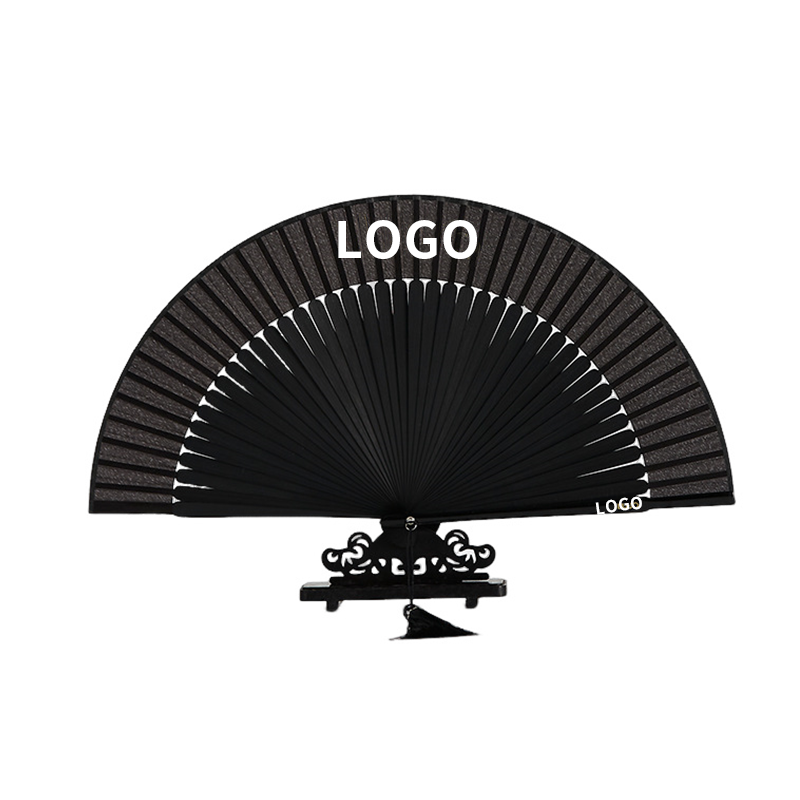 Black Bamboo Japanese Hand Fan