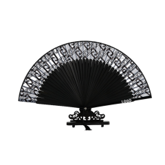 Black Bamboo Japanese Hand Fan