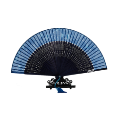 Black Bamboo Japanese Hand Fan