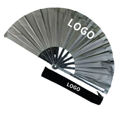 Black Kong Fu Folding Hand Fan