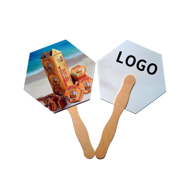 Cardboard Wood Handheld  Fan