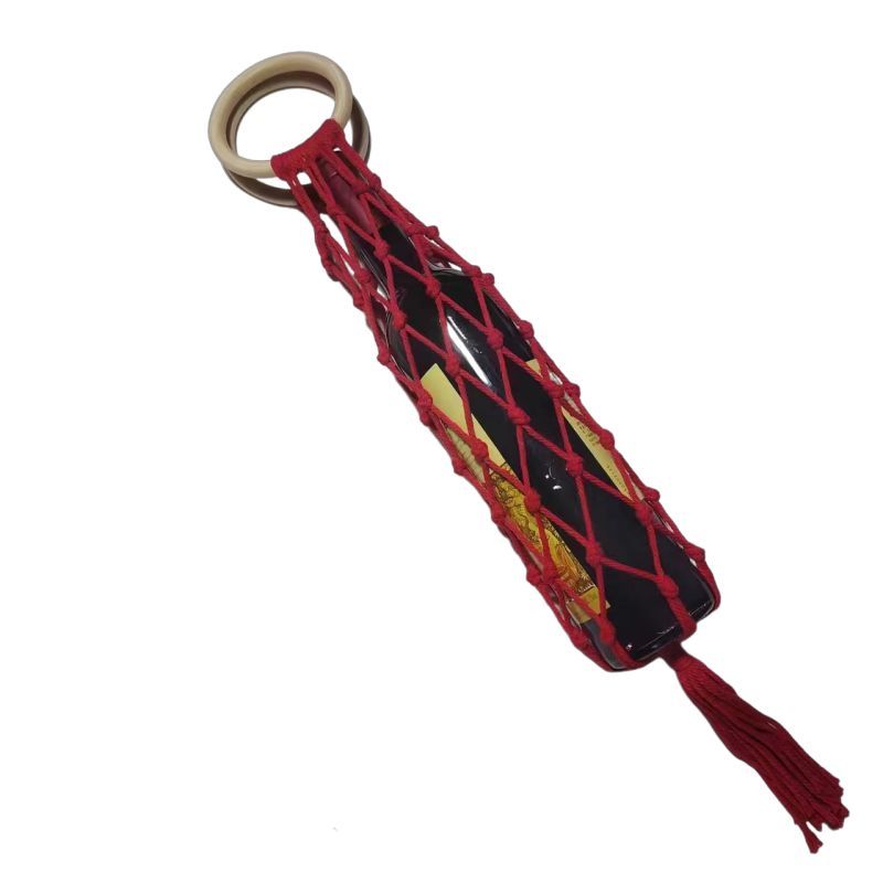 Wine Bottle Weave Mesh Bag
