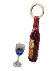 Wine Bottle Weave Mesh Bag