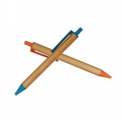Retractable Bamboo Wooden Ballpoint Pen