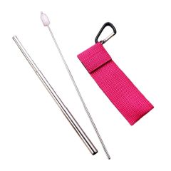 Collapsible Foldable Stainless Steel Straw Set