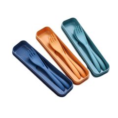 Wheat Straw Portable Reusable Travel Utensils