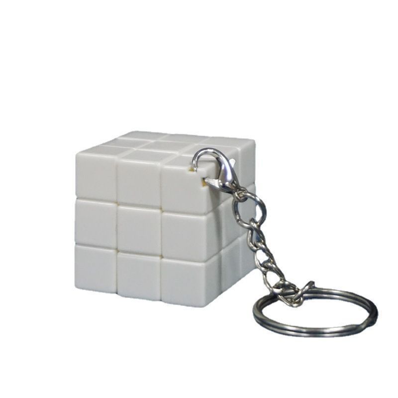 Plastic  Puzzle Cube Keychain