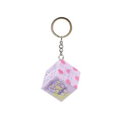 Plastic  Puzzle Cube Keychain