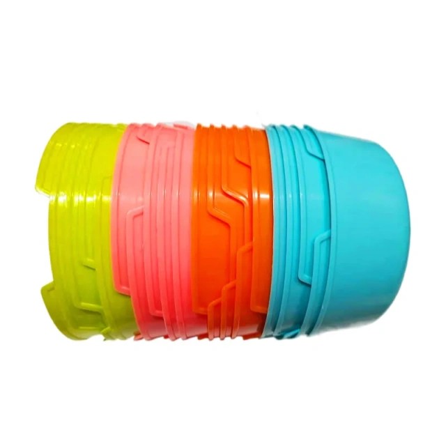 Plastic Candy Color Pet Cat Dog Puppy Rabbit Animal Practical Food Water Bowl