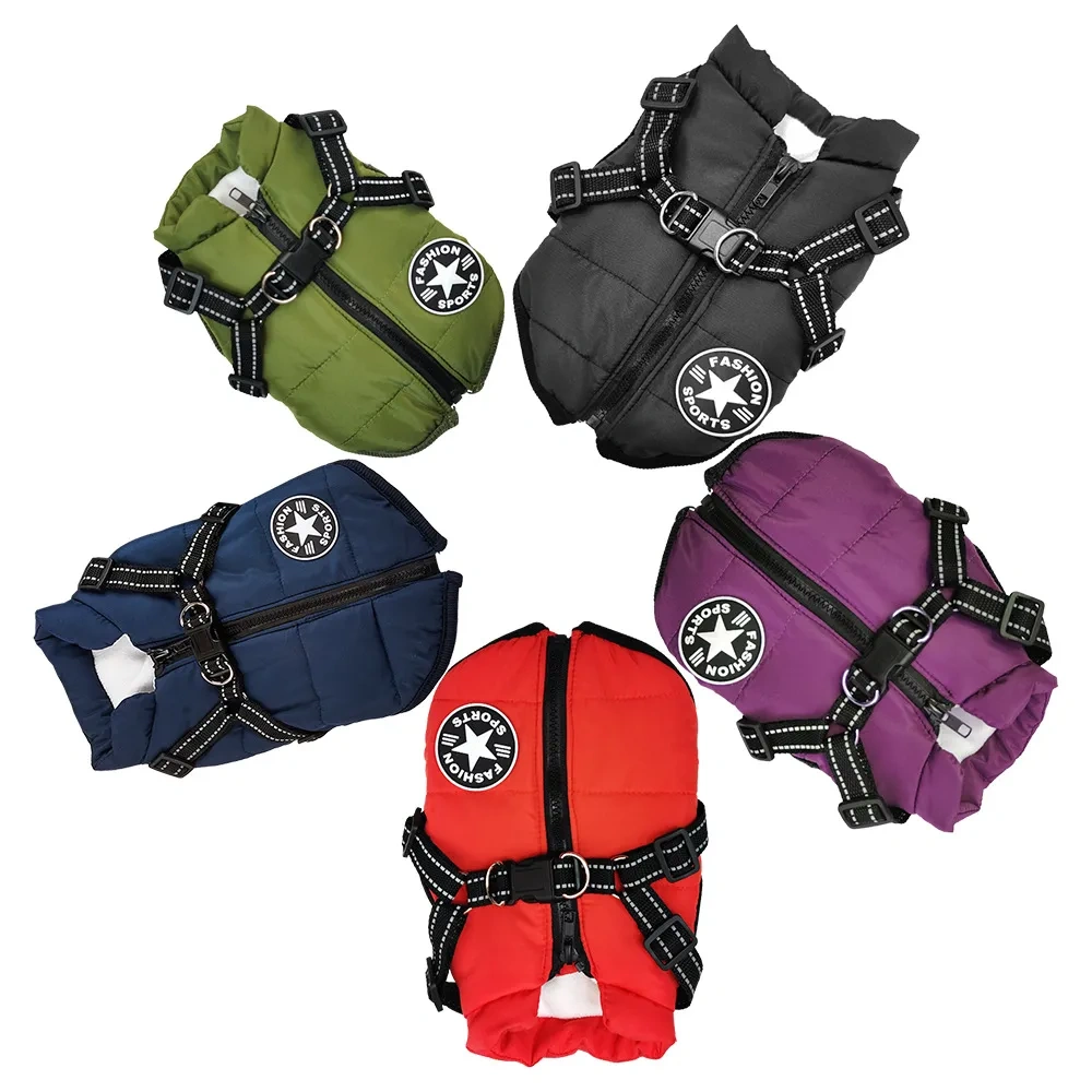 Dog Adjustable Warm Jacket Winter Coat