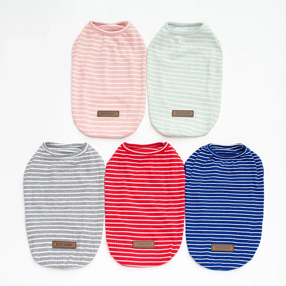 Pet Dog Vest With Stripe Pattern