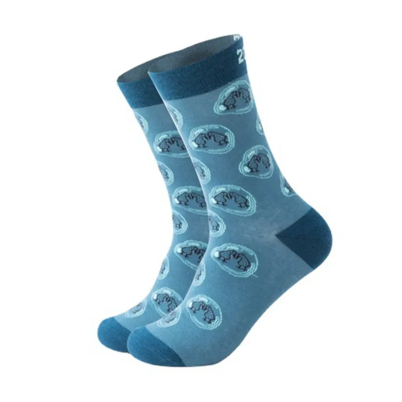 Cotton Jacquard Full Stone Socks