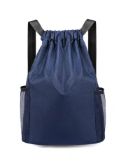 Drawstring Backpack with Pocket Bottle Holders